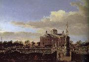 Jan van der Heyden Castle Garden in the rear china oil painting reproduction